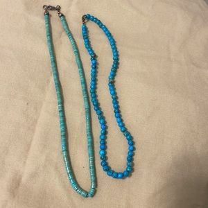 Two vintage turquoise necklaces